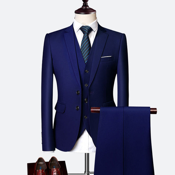 Luxe 3-Piece Slim Fit Suit for Men