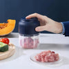 USB Rechargeable Mini Chopper with 4 Stainless Steel Blades, 260ml Bowl