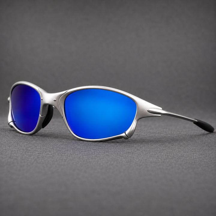 Polarised Sports Sunglasses – Metal Frame with Red Lenses
