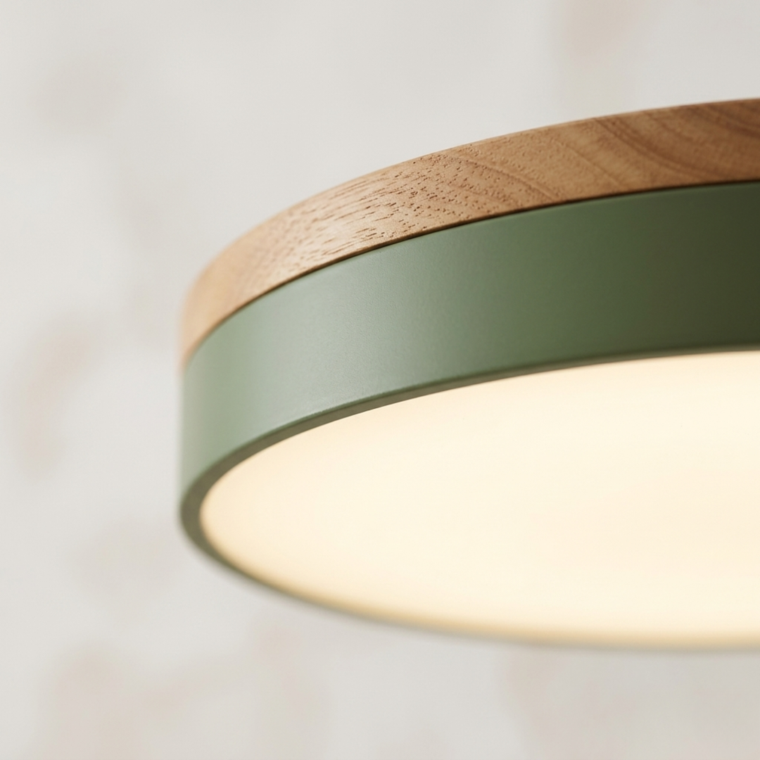 Round Disc Ceiling Light – Flat, Flush-Mounted Light