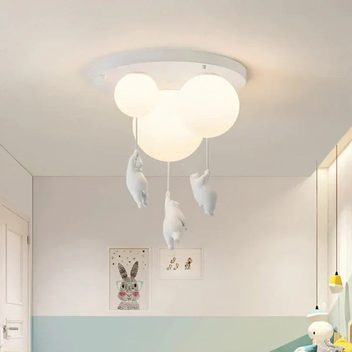 CloudBear Children's Ceiling Lamp with Bear and Balloon