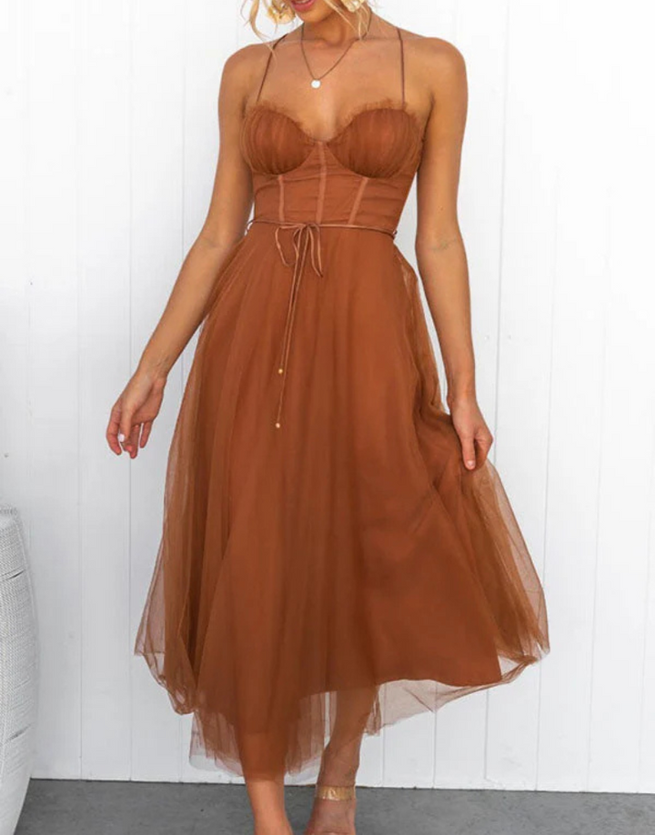 Women’s Lightweight Sleeveless Maxi Dress with V‑Neck