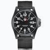 Robust Military-Style Watch with Illuminated Dial