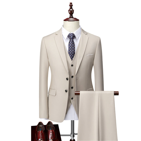 Luxe 3-Piece Slim Fit Suit for Men