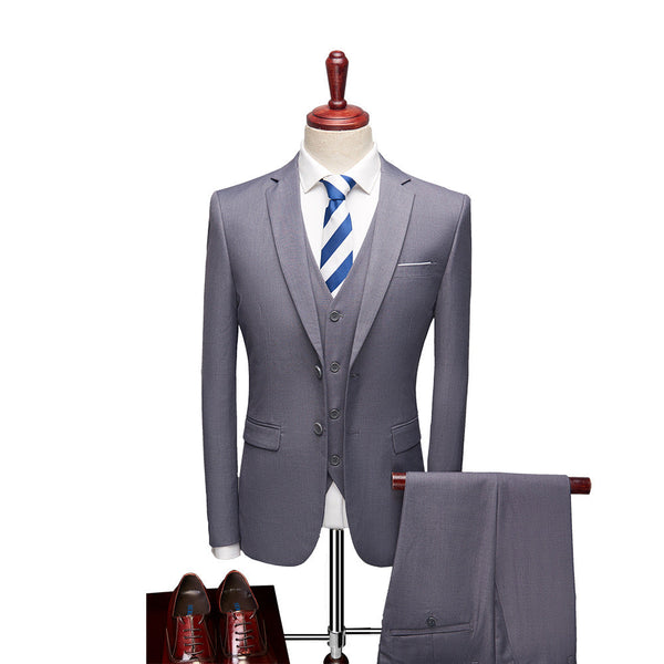 Luxe 3-Piece Slim Fit Suit for Men