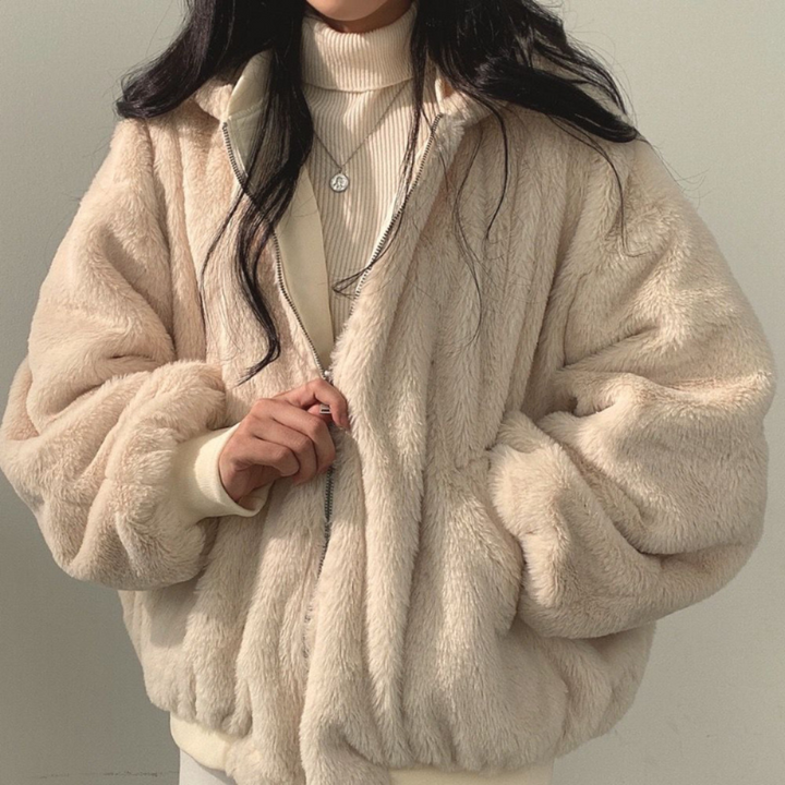 Women's Reversible Winter Jacket with Hood - Isla