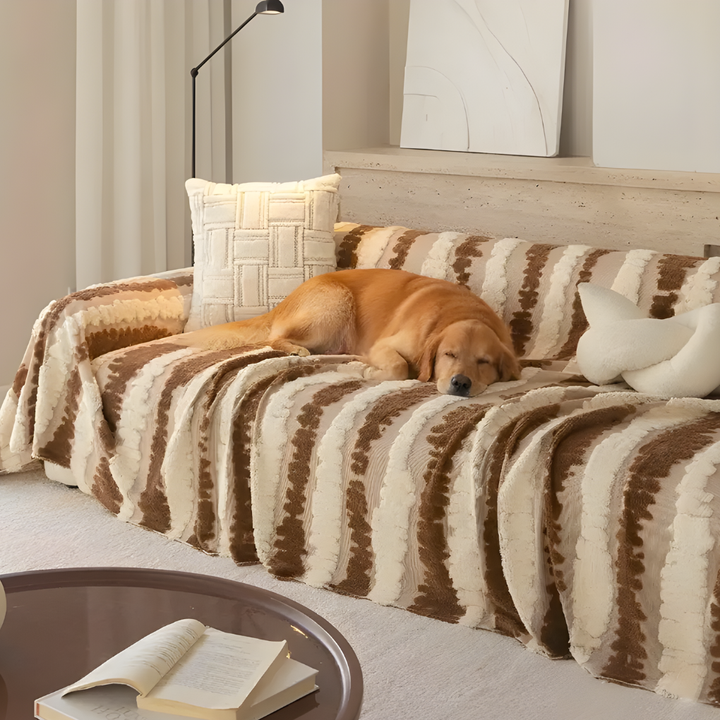 Plush Multifunctional Sofa Blanket Cover