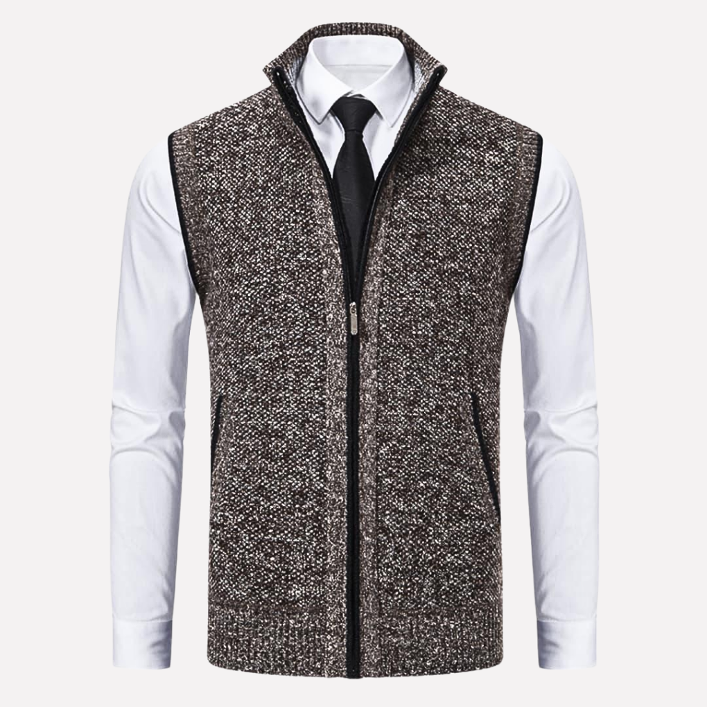 Men’s Vest with Zip Front