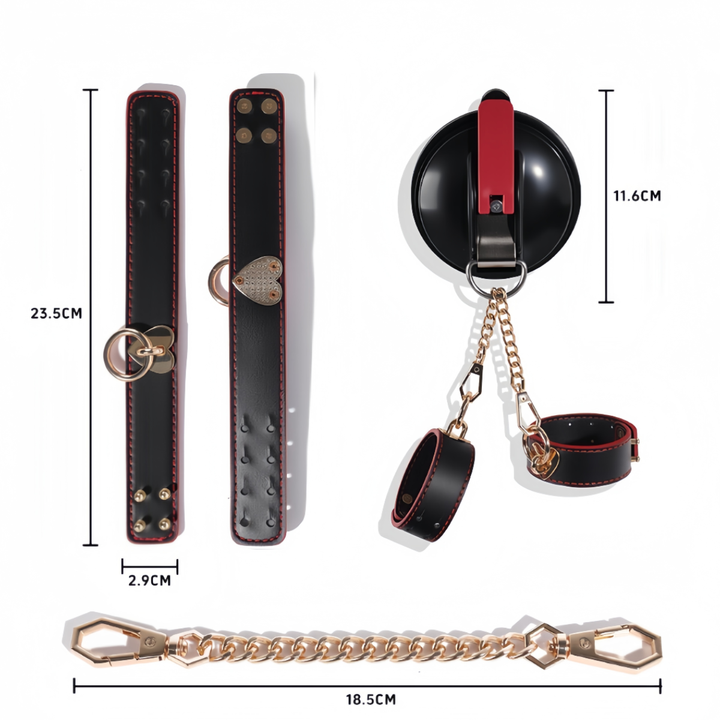 Suction cup restraints for shower play