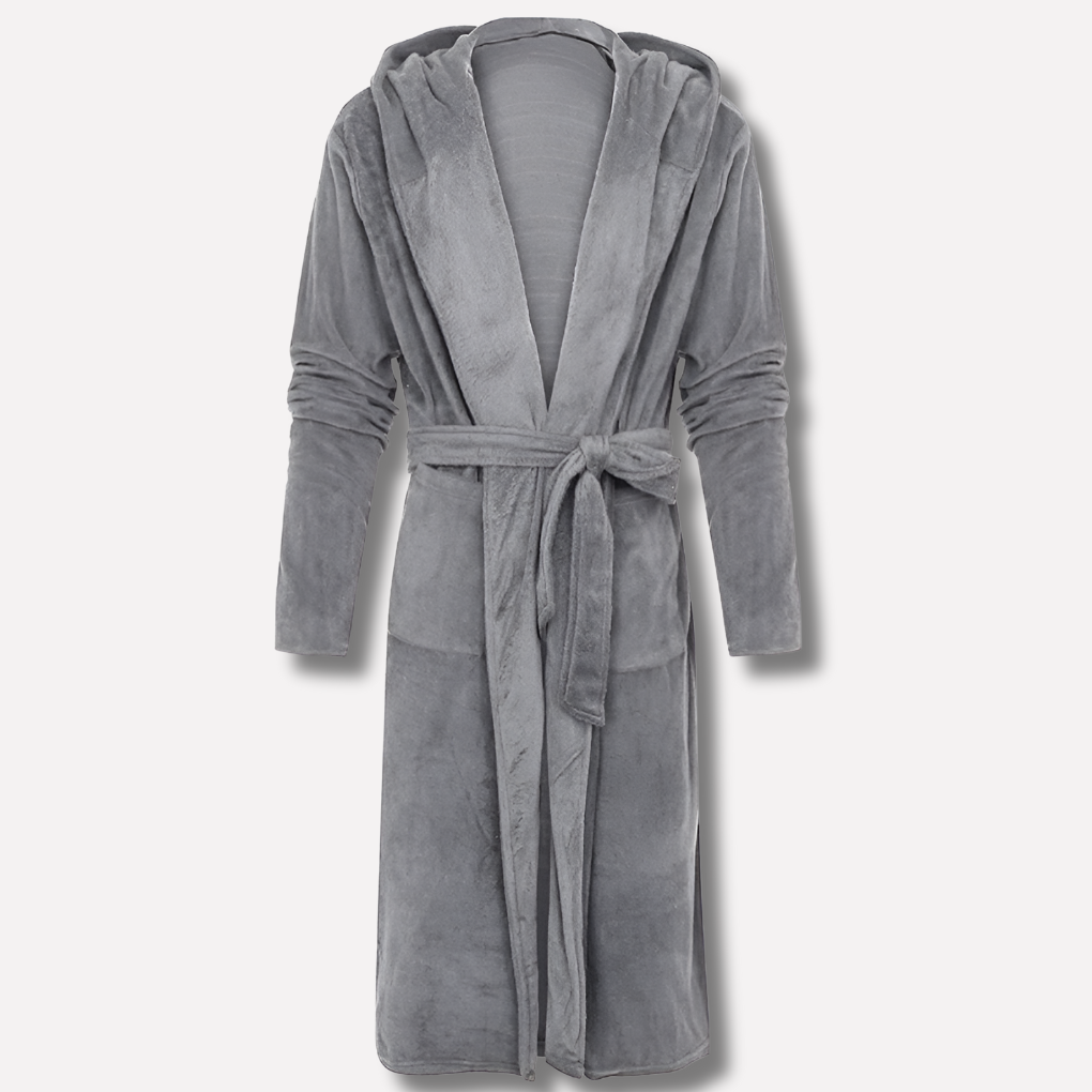Comfortable Men's Fleece Bathrobe