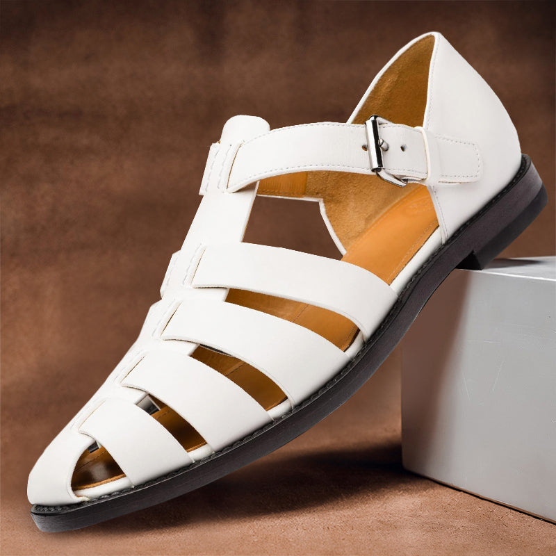 Comfortable Men's Leather Sandals with Non-Slip Sole – 50% Off – Milan