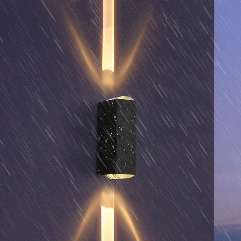 Modern Rectangular Waterproof LED Outdoor Wall Lamp
