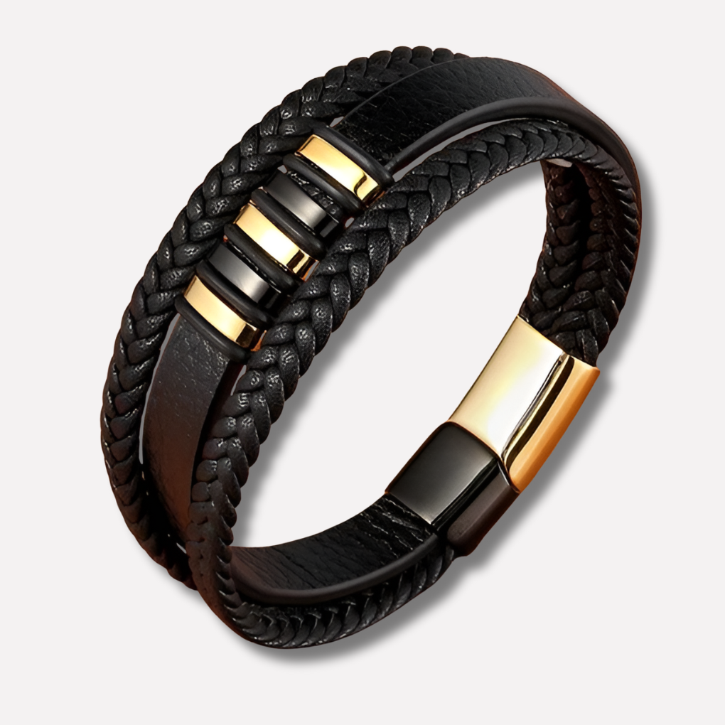 Stylish Leather Bracelet for Men Timeless Accessory Modern Edge