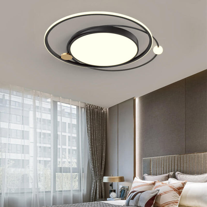 Round LED Ceiling Lamp | Minimal Nordic Design