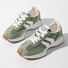 Women's Retro Platform Suede Running Sneakers for Street Style