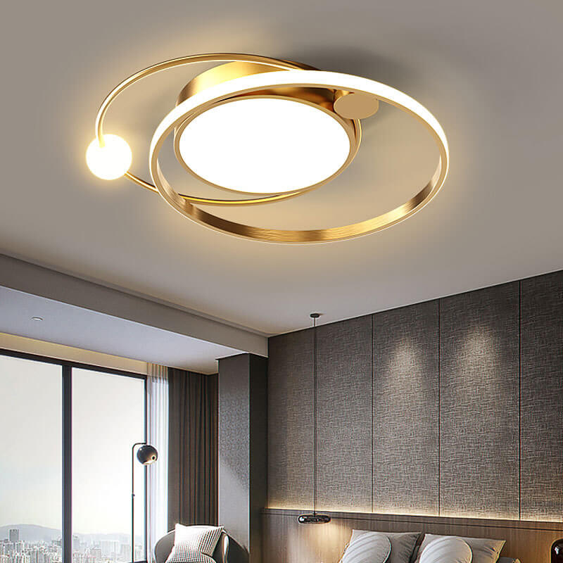 Round LED Ceiling Lamp | Minimal Nordic Design