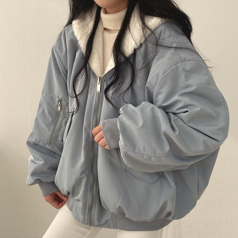 Women's Reversible Winter Jacket with Hood - Isla