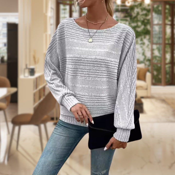 Trendy Women's Sweater with Contemporary Texture - Emma