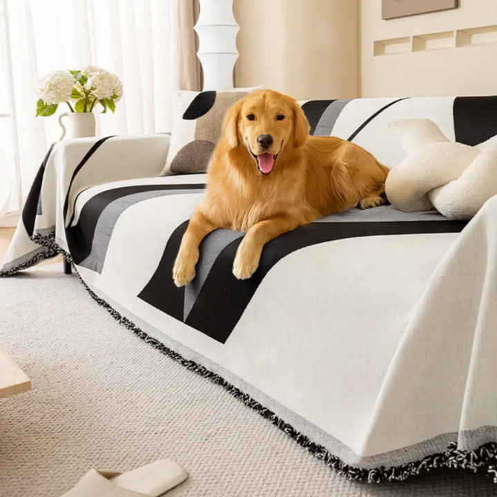 Modern Art Chenille Sofa Cover