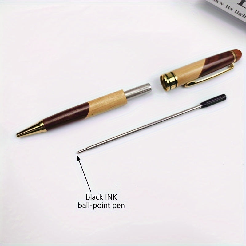 Premium Wooden Pen Box with Luxury Ballpoint Pen – Elegant and Professional