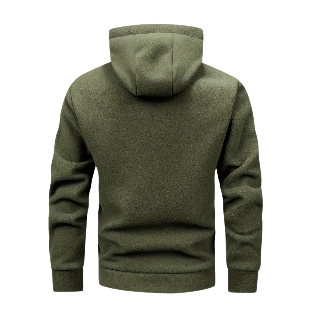 Men's Hooded Zip-Up Fleece Jacket – Sören