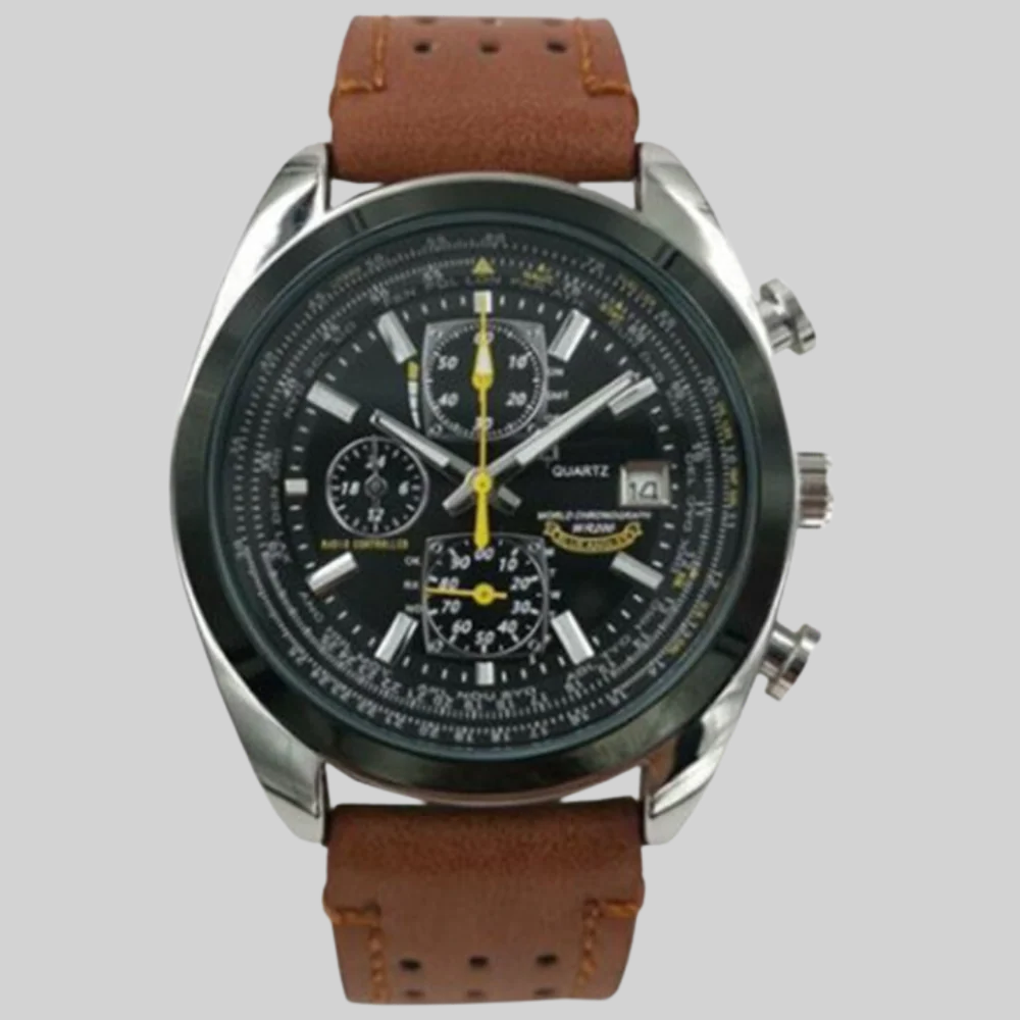 Men’s Quartz Watch – Sleek Style with Water-Ready Design