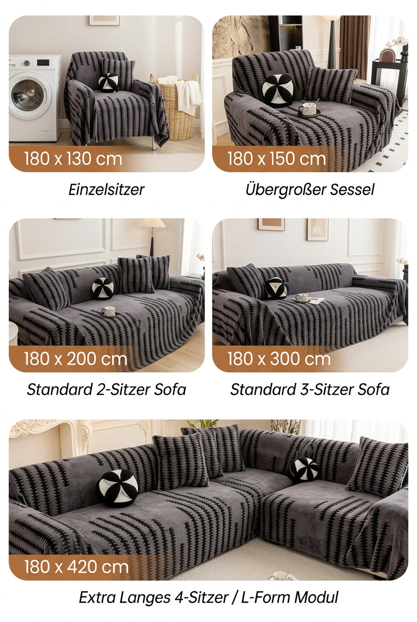 Soft Stretch Sofa Cover with Non-Slip Surface