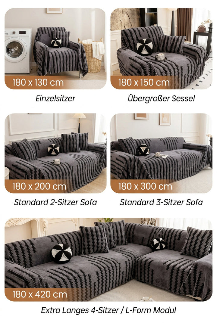 Soft Stretch Sofa Cover with Non-Slip Surface