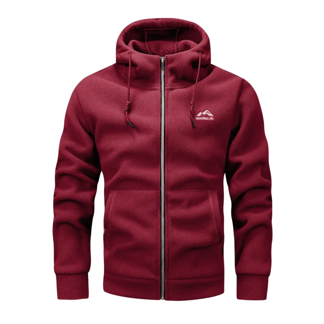 Men's Hooded Zip-Up Fleece Jacket – Sören