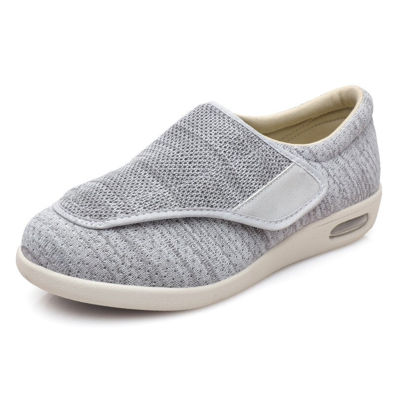 Wide Everyday Shoes with Hook-and-Loop Fastening – ComfortEase