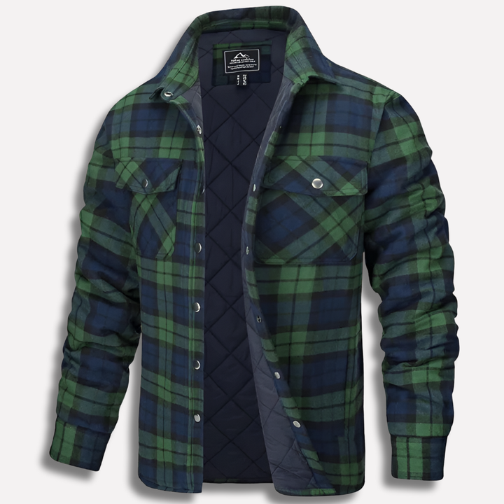 Cotton Checked Flannel Lumberjack Shirt