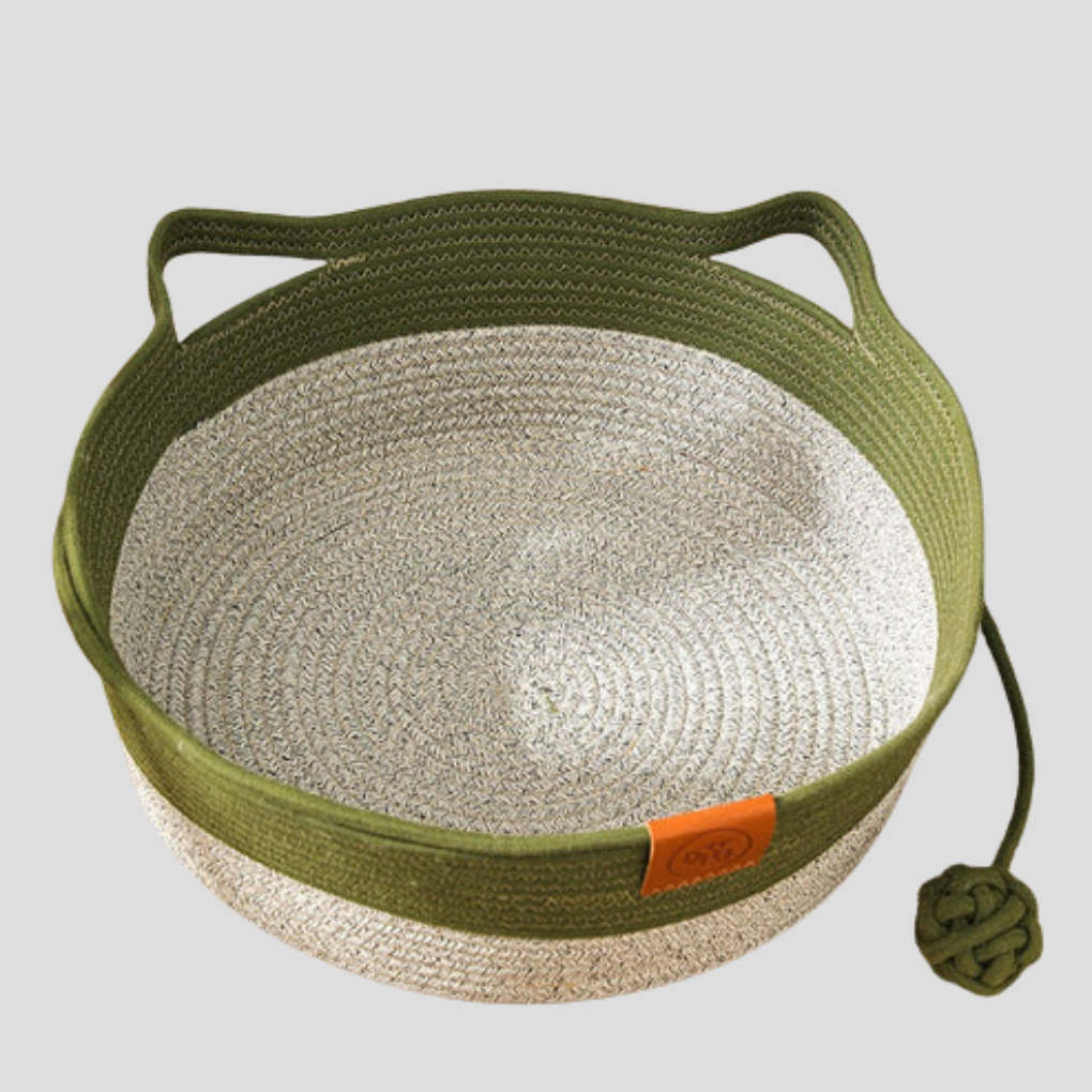 Woven Cotton Rope Cat Bed