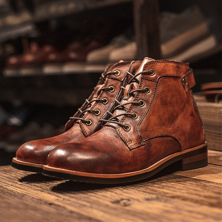 Orthopedic Leather Men's Boots - Atlas