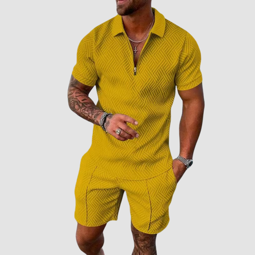 Two-Piece Summer Set for Men Casual Comfort Designed for Summer Days