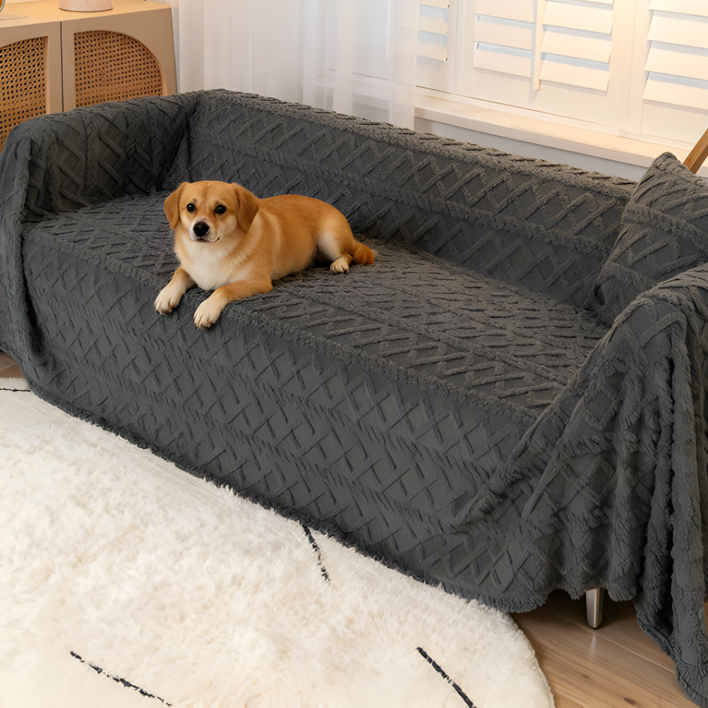 Soft Shaggy Sofa Cover