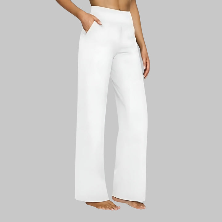 Women's High-Waisted Stretch Pants – Comfortable Pull-On Pants