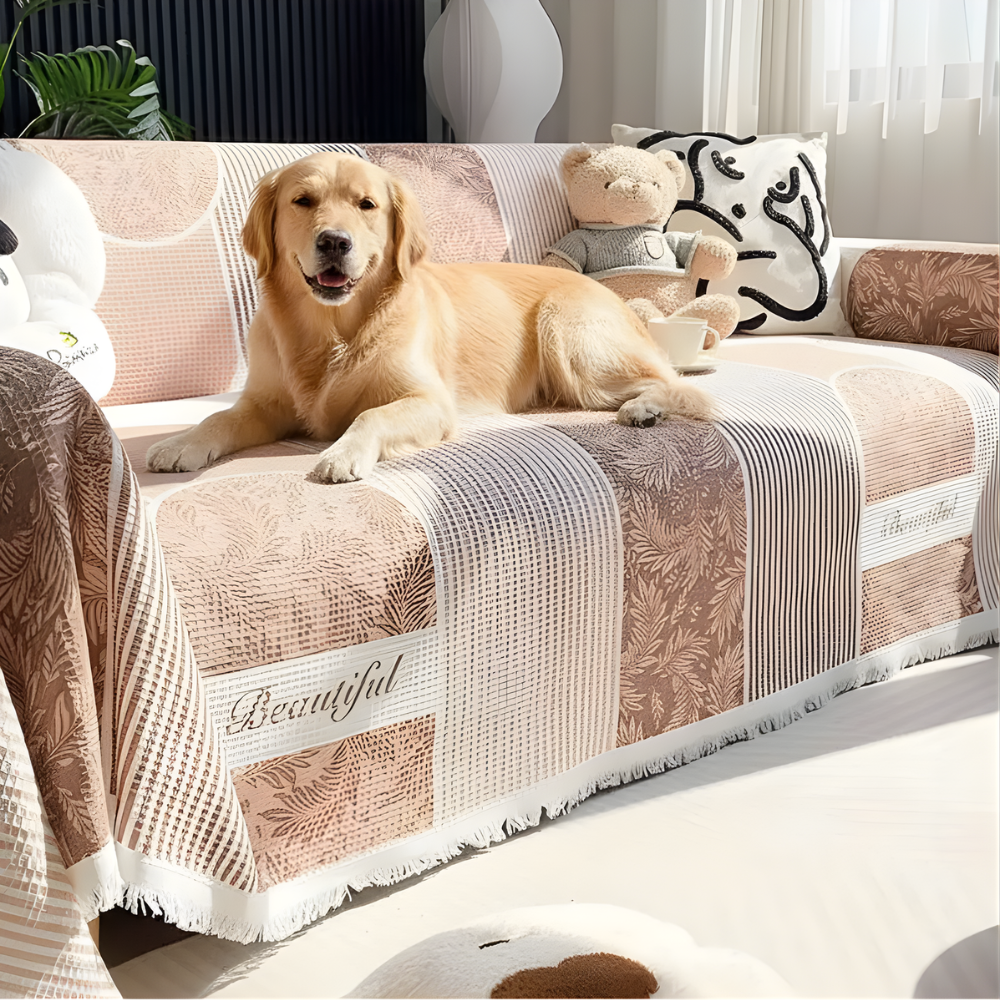 Waffle Texture Sofa Cover