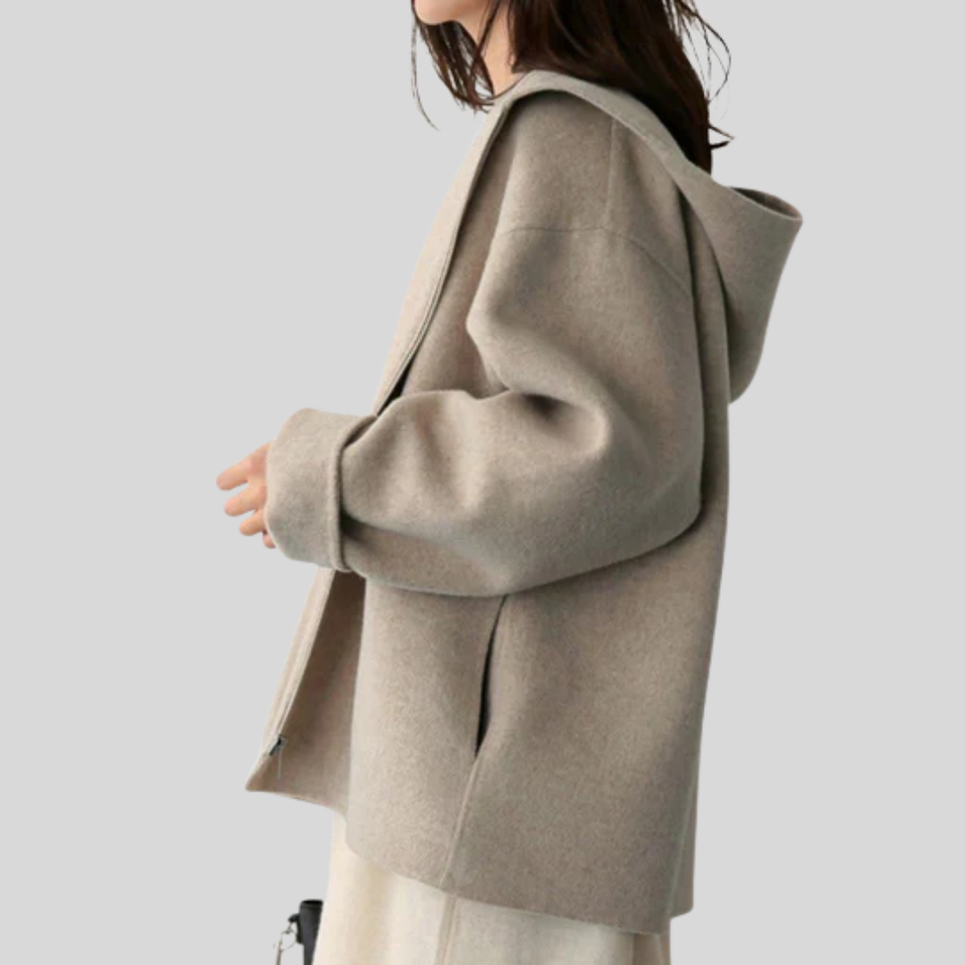Women’s Hooded Jacket with Functional Design