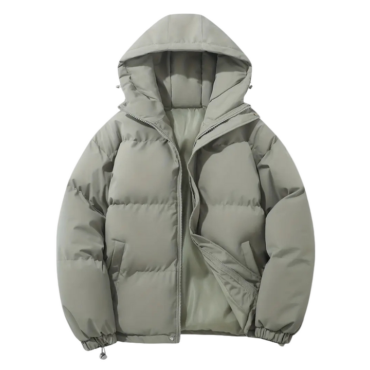 Men's Quilted Puffer Jacket with Hood – Elias