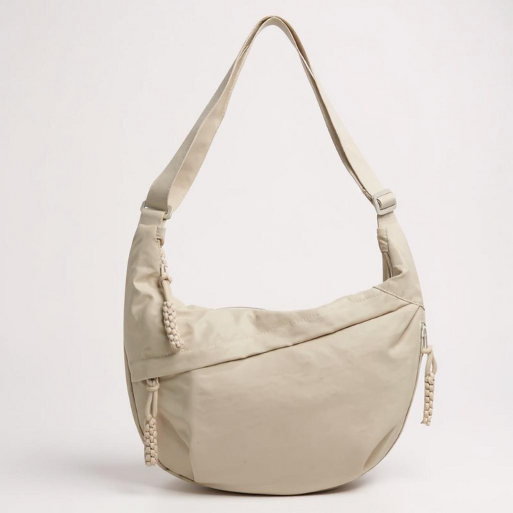 Shoulder Bag - Adjustable Strap, Nylon Crossbody with Multiple Pockets