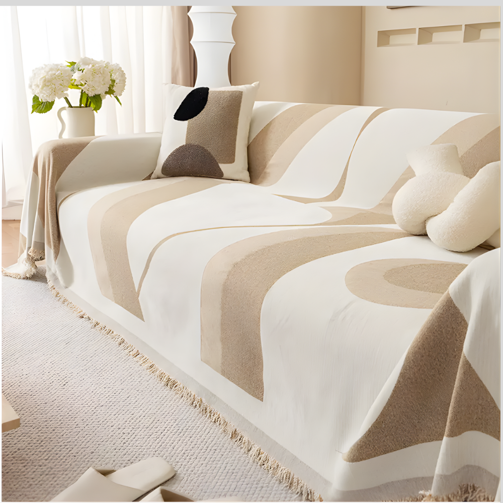 Modern Art Chenille Sofa Cover