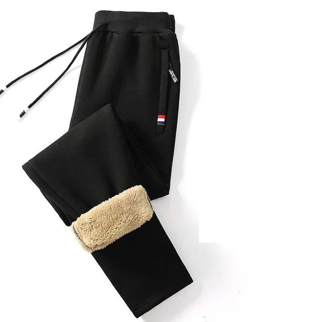 Winter Jogging Bottoms | Straight Fleece Pants