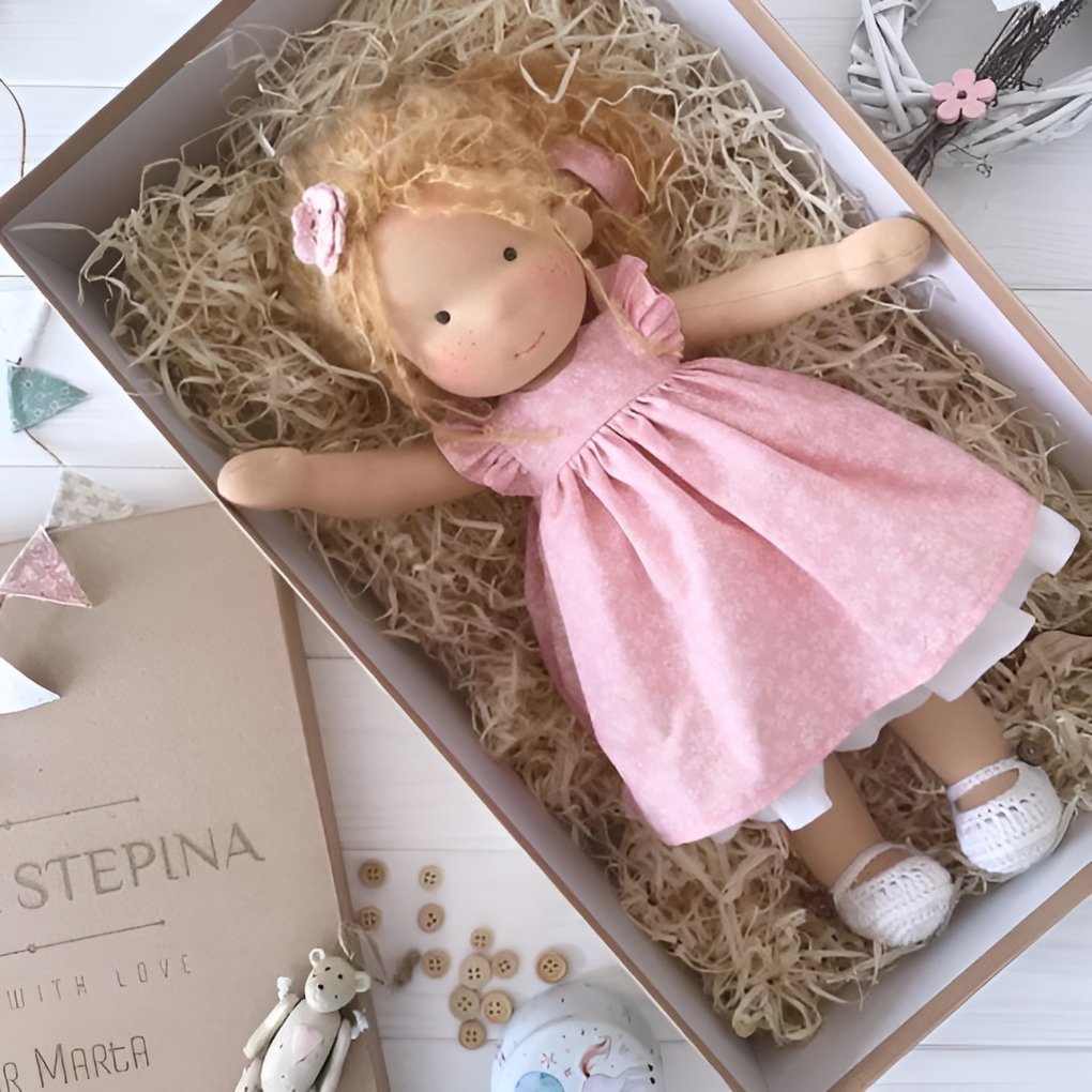 Handmade Waldorf Cuddly Doll