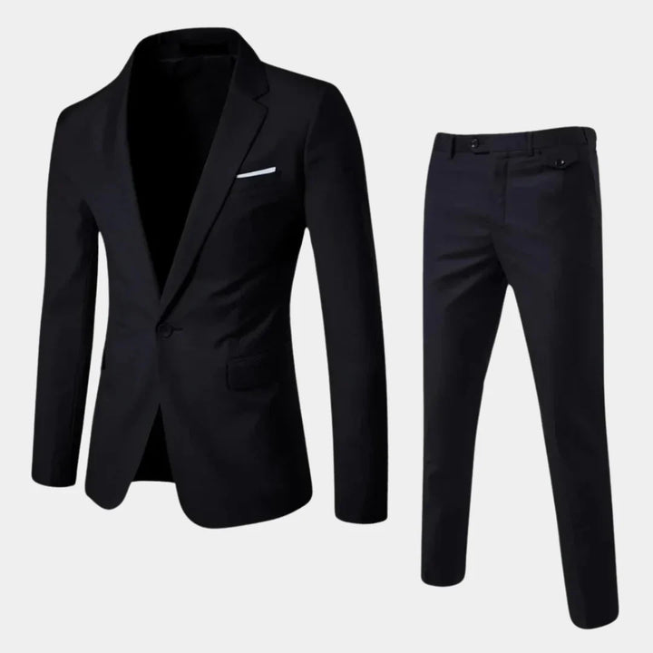 Elegant Men's Suit with Blazer and Trousers