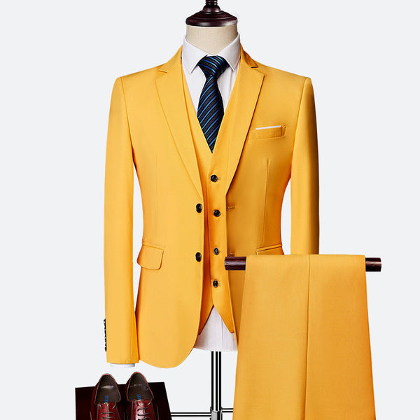 Luxe 3-Piece Slim Fit Suit for Men