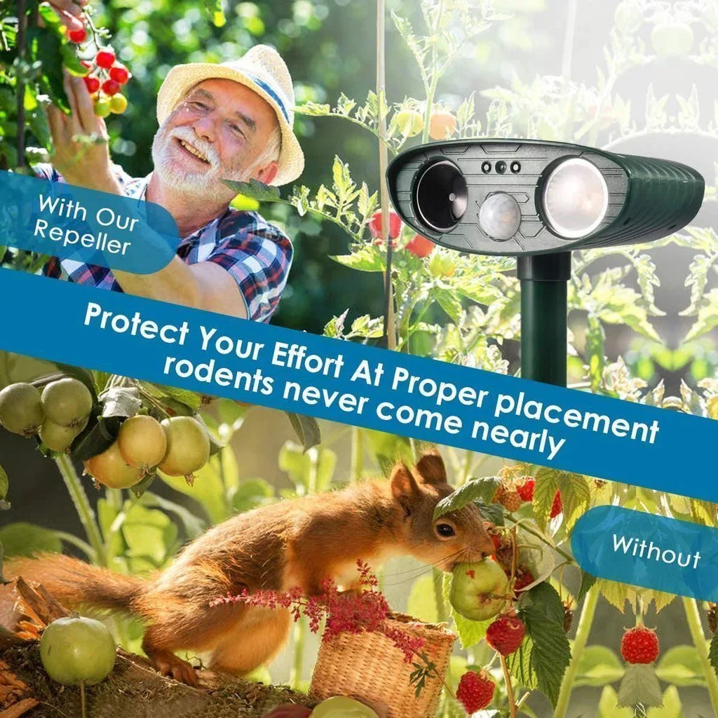 Ultrasonic Chipmunk Repeller and Solar Powered