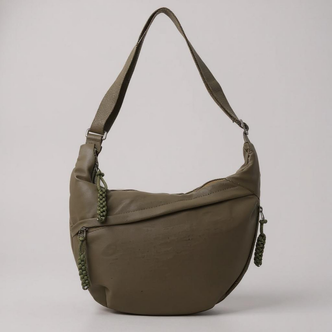Shoulder Bag - Adjustable Strap, Nylon Crossbody with Multiple Pockets