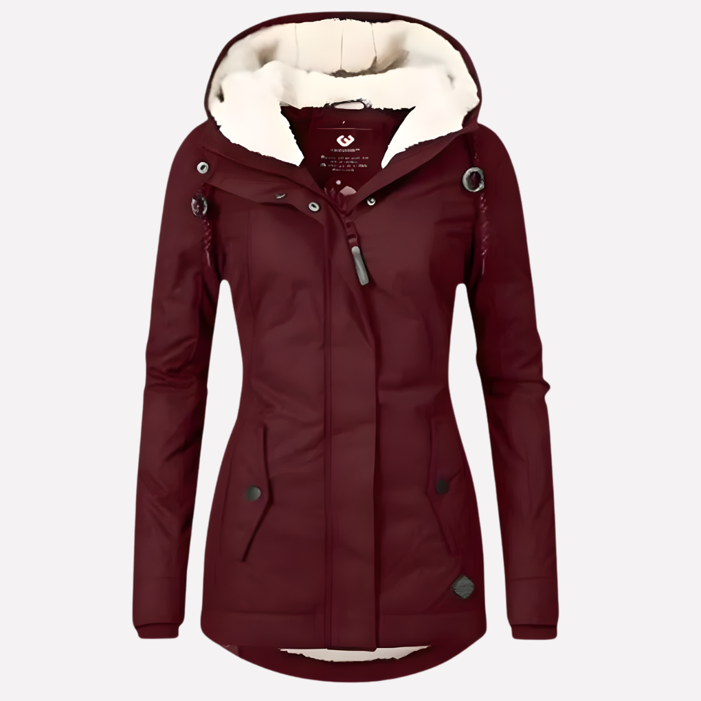Warm Women’s Winter Coat with Quilted Design