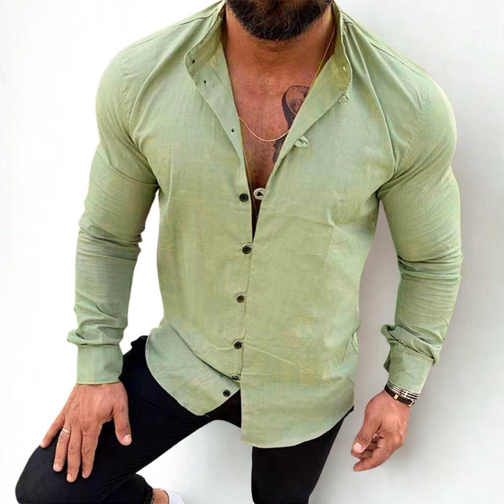 Classic Men’s Linen Shirt for Summer Comfort