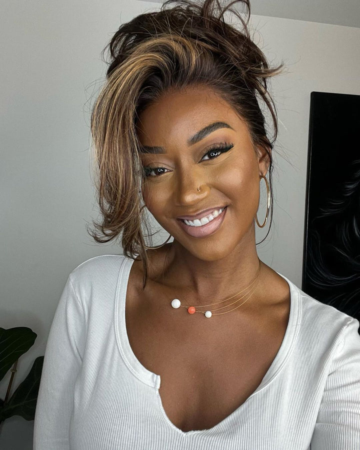 Lace Front Wig with Highlights – Selena